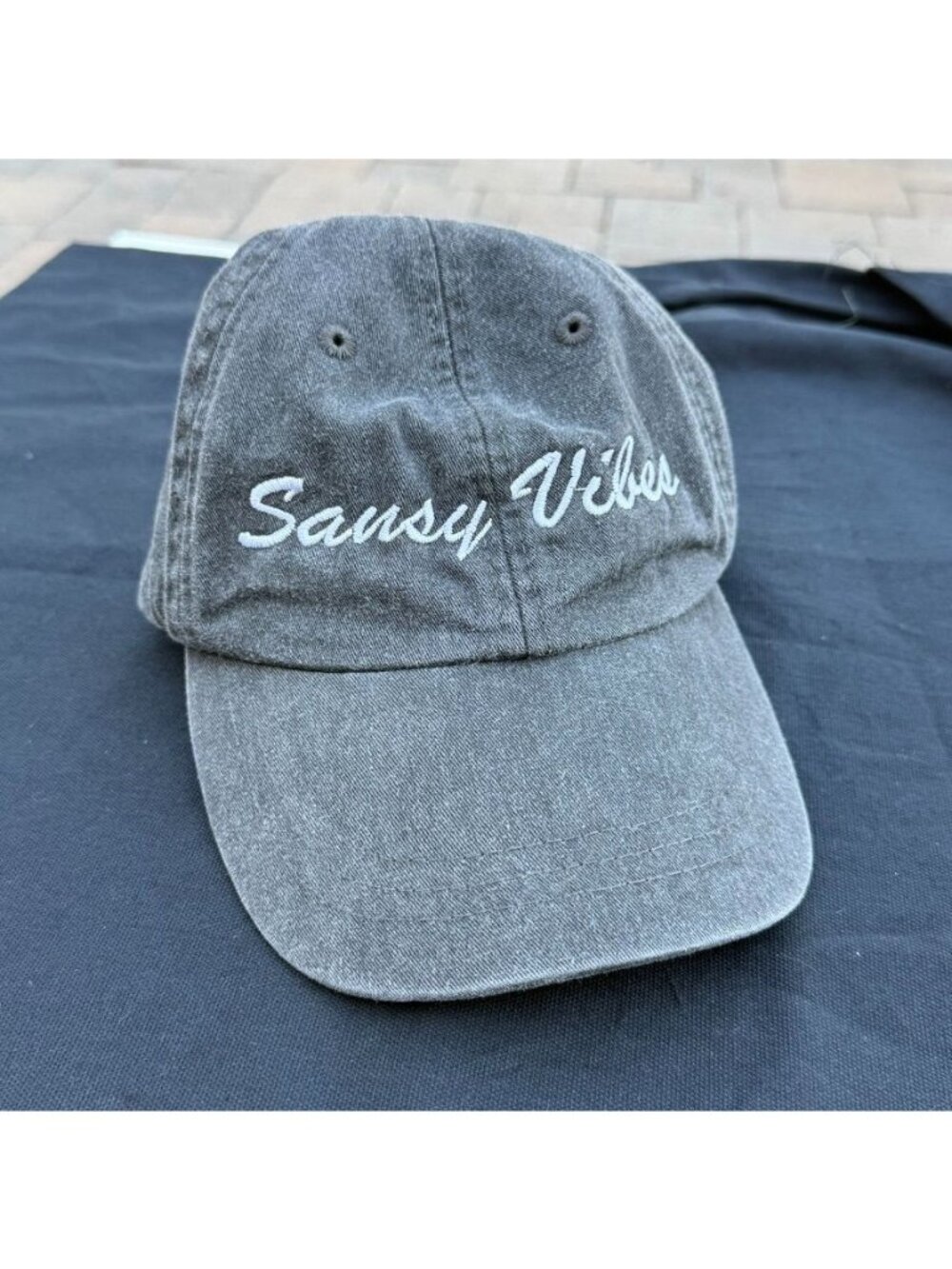 Sassy Vibes Gray Adjustable Baseball Hat cap